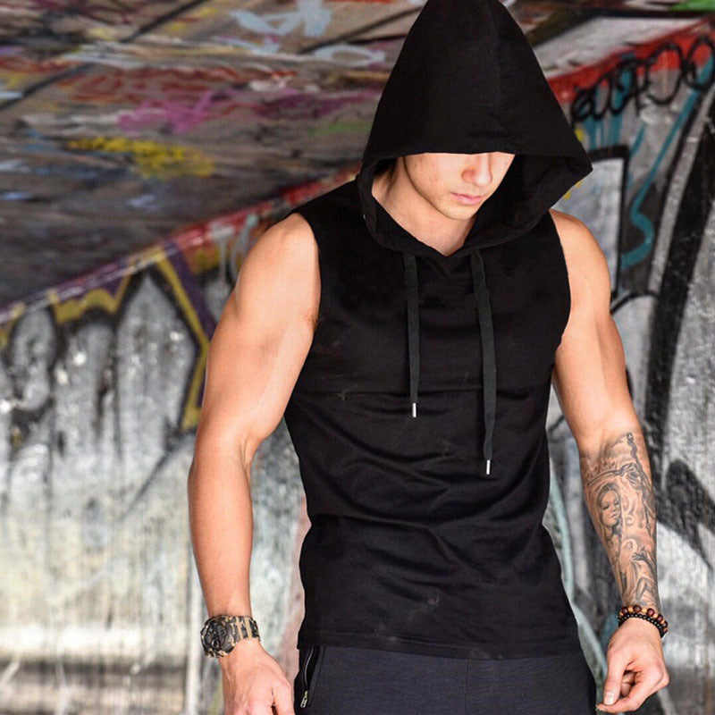 Men'S Vest Slim Stretch Breathable Sports Sleeveless Vest