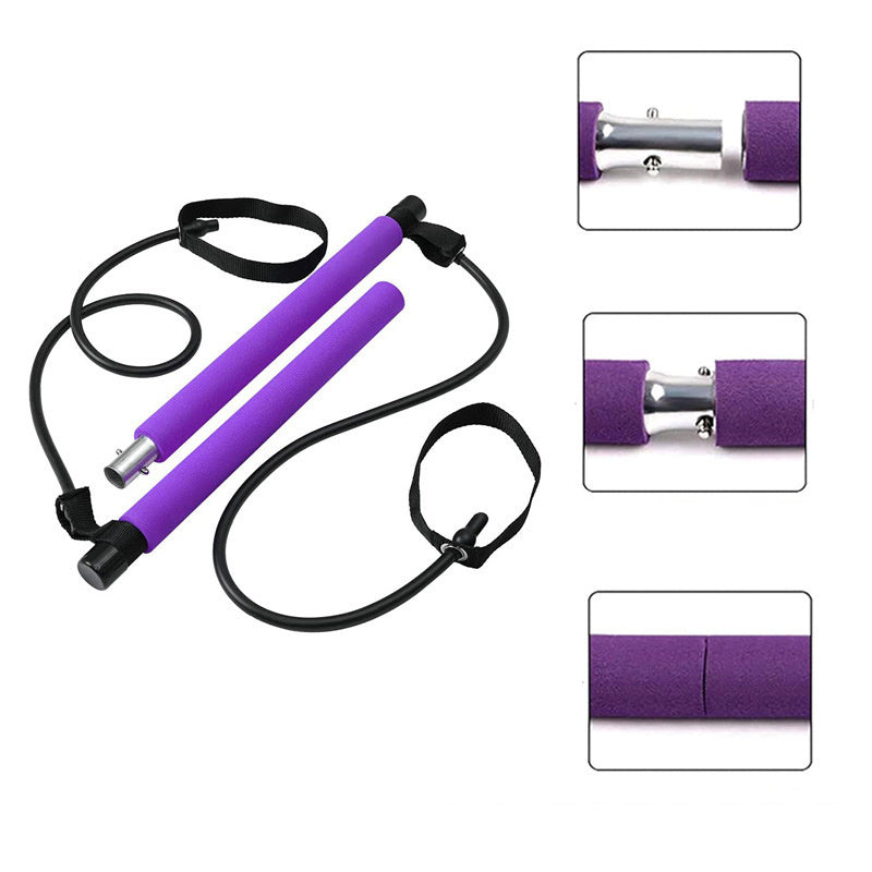 Fitness Yoga Pilates Bar Portable Gym