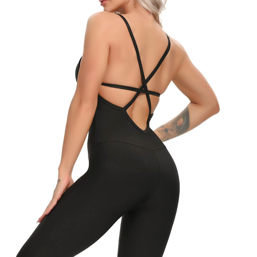 Sleeveless One Piece Tracksuit